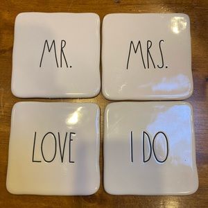 Rae Dunn set of coasters